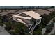 Aerial shot of a two-story home with a tile roof, landscaped surroundings, and a private entry at 8410 Eldora Ave # 2045, Las Vegas, NV 89117