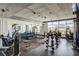 Well-equipped fitness center with state-of-the-art equipment and natural light at 353 E Bonneville Ave # 754, Las Vegas, NV 89101