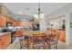 Spacious kitchen with a large island, custom cabinets, and modern appliances, perfect for cooking and entertaining at 8208 Flowing Rapids Ct, Las Vegas, NV 89131