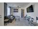 Inviting living room featuring a large window and modern furnishings at 8637 Home Gate Ct, Las Vegas, NV 89113