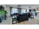 Bright living room featuring modern decor, hardwood floors, and lots of natural light at 8637 Home Gate Ct, Las Vegas, NV 89113