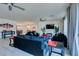 Open floor plan features a living room, dining room, and hardwood floors at 8637 Home Gate Ct, Las Vegas, NV 89113