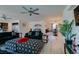 Bright living room featuring hardwood floors and an open floor plan concept at 8637 Home Gate Ct, Las Vegas, NV 89113