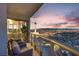 Condo balcony showing Stratosphere Tower and outdoor seating at 322 Karen Ave # 4207, Las Vegas, NV 89109