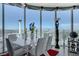 Dining room with floor to ceiling windows and city views at 322 Karen Ave # 4207, Las Vegas, NV 89109