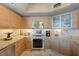 Stylish kitchen with modern appliances, sleek cabinets and granite countertops at 322 Karen Ave # 4207, Las Vegas, NV 89109