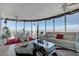 Luxury living room with modern decor, open floorplan, and city view at 322 Karen Ave # 4207, Las Vegas, NV 89109