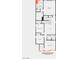 Detailed second floor plan of a new home including bedrooms, loft and bathrooms at 10026 Indy Rey Ct, Las Vegas, NV 89148