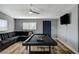 Game room with pool table, comfortable seating, and neutral color scheme at 1660 Izabella Ave, Las Vegas, NV 89169