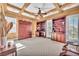 Comfortable bedroom with built-in cabinets and neutral decor at 1795 Anelli Ct, Henderson, NV 89012