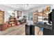 Bright office with built-in shelves, desk, and vinyl floors at 2583 Egret Cir, Las Vegas, NV 89121