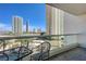 Balcony seating area with a beautiful view of the city at 2747 Paradise Rd # 501, Las Vegas, NV 89109