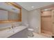Bathroom vanity and shower at 2747 Paradise Rd # 501, Las Vegas, NV 89109