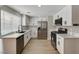 Updated kitchen features stainless steel appliances, modern cabinets, and countertops at 2839 Boise St, Las Vegas, NV 89121