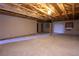 Unfinished basement featuring exposed ductwork and open floorplan at 3900 W Landberg Ave, Las Vegas, NV 89141