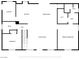 Detailed floor plan showcasing the layout of the residence, including bedrooms, bathrooms, and living spaces at 3900 W Landberg Ave, Las Vegas, NV 89141