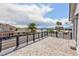 Balcony with iron railing and mountain views at 6401 Goldmine Dr, Las Vegas, NV 89156