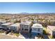 Aerial view showcases this home with mountain views, landscaping, and nearby neighborhood amenities at 8179 Shale Canyon St, Las Vegas, NV 89139