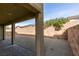 Spacious backyard features brick walls and a gravel area for easy maintenance at 844 Aurelie Ridge St, Henderson, NV 89011