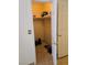 Walk-in closet with shelving and some shoes at 853 Rusty Anchor Way, Henderson, NV 89002