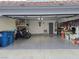 Spacious garage featuring an epoxy floor and plenty of room for storage and hobbies at 853 Rusty Anchor Way, Henderson, NV 89002