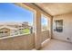 Private balcony providing a serene outdoor retreat with neighborhood views and architectural interest at 8777 W Maule Ave # 3102, Las Vegas, NV 89148