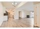 Spacious living space with an open layout and vinyl flooring, flows into the kitchen at 950 Seven Hills Dr # 424, Henderson, NV 89052