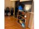 Bedroom with wood flooring, a large closet and modern fixtures at , Las Vegas, NV 89102