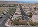 Scenic aerial view of a home nestled in a well-planned community, offering a peaceful setting at 10529 Mount Blackburn Ave, Las Vegas, NV 89166