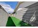 Artificial turf side yard providing a low-maintenance outdoor space at , Las Vegas, NV 89145