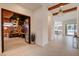Open entryway leading to the home's interior, showcasing modern design and an inviting atmosphere at 12199 Canyon Sunset St, Las Vegas, NV 89138
