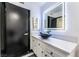 Contemporary bathroom featuring a vessel sink, illuminated mirror, and a sleek design with modern fixtures at 1405 Vegas Valley Dr # 236, Las Vegas, NV 89169