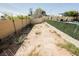 Spacious backyard area with privacy fence and potential for landscaping or outdoor activities at 1709 Chapman Dr, Las Vegas, NV 89104