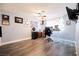 Spacious bedroom is an ideal home office with natural light and stylish decor at 1709 Chapman Dr, Las Vegas, NV 89104