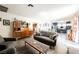 Cozy living room featuring stylish mid-century modern furniture and decor at 1709 Chapman Dr, Las Vegas, NV 89104