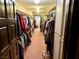 Spacious walk-in closet with ample storage for clothing and accessories at 1801 Calle De Vega, Las Vegas, NV 89102
