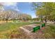Outdoor horseshoe game area surrounded by manicured grass at 274 Pear Meadow St, Henderson, NV 89012