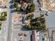 Overhead aerial perspective showing a property with desert landscaping, mature trees, and the surrounding community at 3580 Unicorn Ave, Pahrump, NV 89048