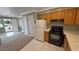 Kitchen with essential appliances and open access to the entry at 3580 Unicorn Ave, Pahrump, NV 89048