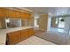 Partial view of kitchen looking into dining area at 3580 Unicorn Ave, Pahrump, NV 89048