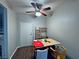 Dining room showcasing natural light, ceiling fan, and modern table and chairs at 5250 S Rainbow Blvd # 1131, Las Vegas, NV 89118