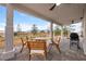 Inviting covered patio with mountain views, perfect for outdoor dining at 5570 N Nopah Vista Ave, Pahrump, NV 89060