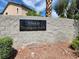 Stone entrance sign for the Villas at Tropicana North at 5783 Sol Vista Ave, Las Vegas, NV 89122
