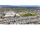 Aerial view showcasing the community park, baseball field, school and tennis courts at 5845 Killala Ct, Las Vegas, NV 89110
