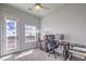 Bright bedroom currently setup as office with exterior and neighborhood views at 6437 Wide Sky St, Las Vegas, NV 89166