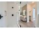 Bathroom featuring a frameless glass shower, modern vanity, and stylish fixtures at 916 Pro Players Dr, Las Vegas, NV 89134