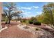 Expansive backyard with mature landscaping and lush greenery at 9305 Quail Ridge Dr, Las Vegas, NV 89134