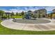 Community playground featuring climbing structures, slides, and park benches at 10650 Sariah Skye Ave, Las Vegas, NV 89166