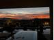 A beautiful red and orange sunset from the pool at 19 Hilltop Crest St, Henderson, NV 89011