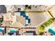 An aerial view of the home's backyard showing desert landscaping and a large, buildable area at 3665 Cottage Stone Ct, Laughlin, NV 89029